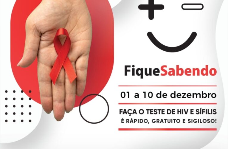 Campanha Fique Sabendo incentiva o teste de HIV e sífilis em Botucatu