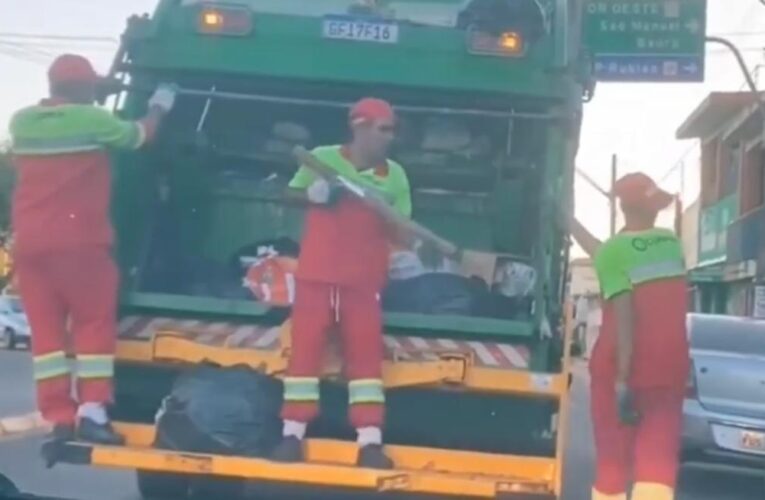 No Dia do Gari, coletor de lixo demitido em Botucatu é recontratado