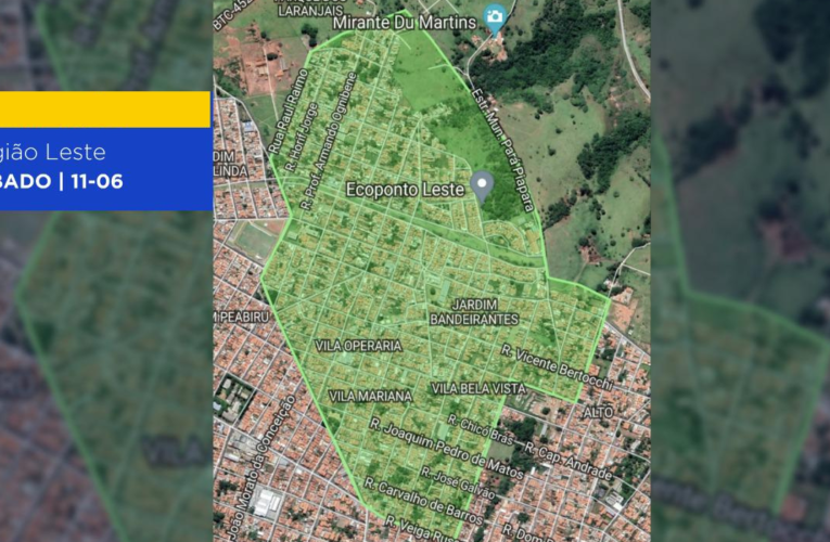 Sábado tem Operação Cata Treco na Região Leste