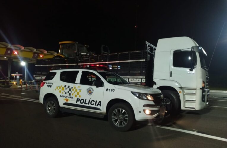 TOR recupera trator furtado na rodovia Castelo Branco