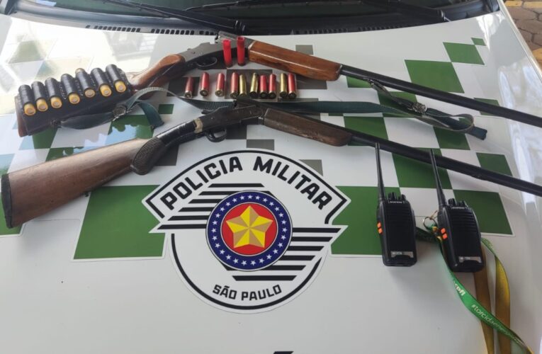 Polícia Ambiental de Botucatu prende homens por caça ilegal e porte de arma de fogo