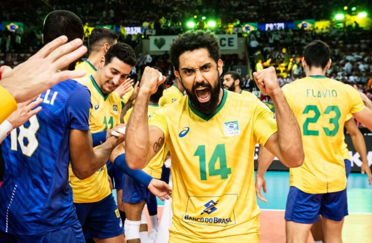 Brasil vence Eslovênia e fica com o bronze no Mundial de Vôlei