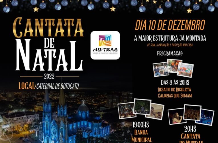 Tradicional Cantata de Natal do Nutras será dia 10 de Dezembro em Botucatu