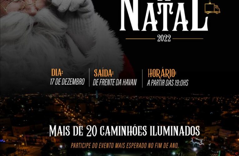 Tradicional ‘Carreata de Natal’ em Botucatu será no próximo sábado, 17
