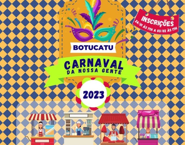 Prefeitura abre inscrição para Praça de Alimentação no Carnaval em Botucatu