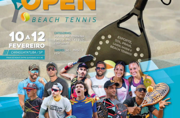 Botucatuenses encaram os melhores do mundo em Open de Beach Tênis no litoral paulista