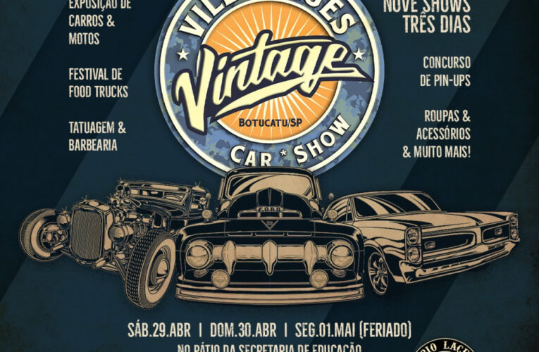 Vem aí a 7ª edição do Villa Blues Vintage Car Show em Botucatu