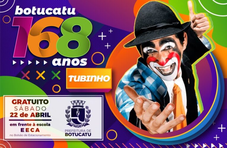 Tubinho fará apresentação gratuita em Botucatu no próximo sábado, 22