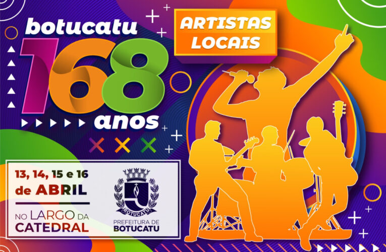 Botucatu 168 anos: Artistas locais tem destaque nas comemorações
