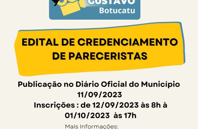 Prefeitura de Botucatu abre credenciamento para Lei Paulo Gustavo