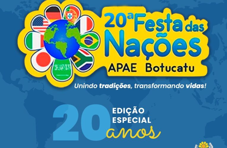 20ª Festa das Nações da APAE Botucatu será de 16 a 18