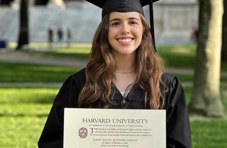 Bolsista, aluna brasileira tem a nota mais alta entre os formandos da Universidade de Harvard em 2025