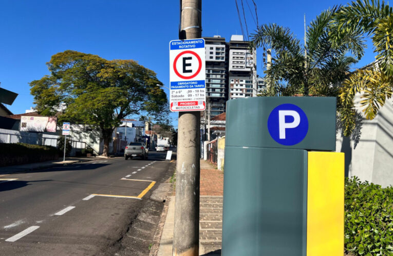 Parquímetro passa a vigorar em novos quarteirões na área central de Botucatu