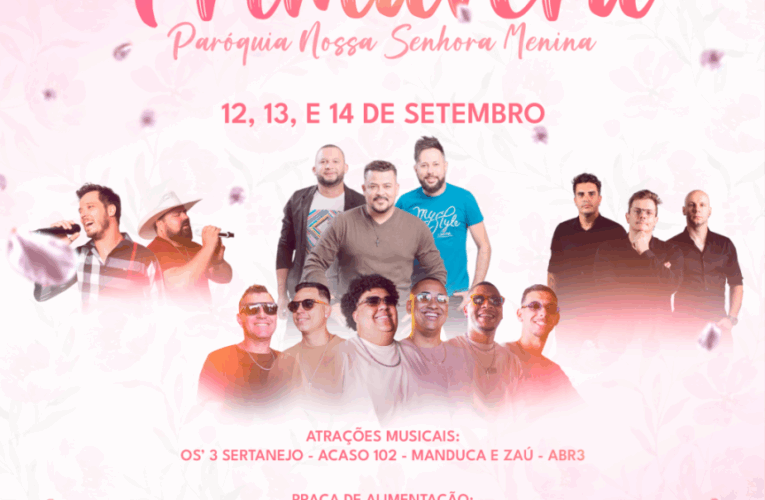Festa da Primavera na Paróquia Nossa Senhora Menina em Botucatu terá diversas atrações