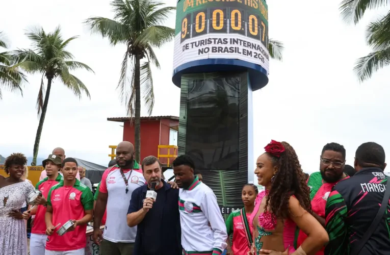 Brasil tem recorde de 9 milhões de turistas internacionais em 2025