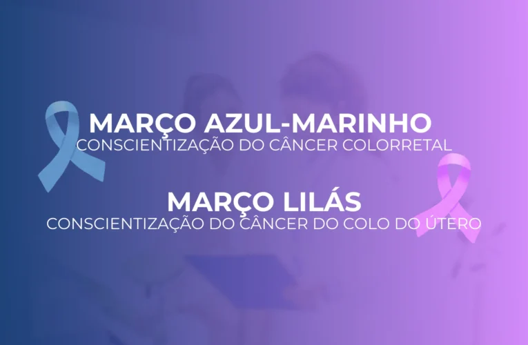 Prefeitura promove campanhas de conscientização do Março Azul-Marinho e Março Lilás nas unidades de saúde