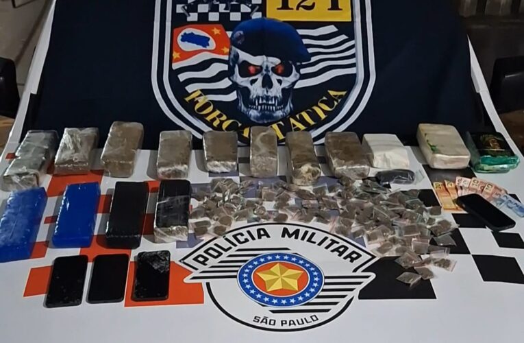 Força Tática prende homem com mais de 10 kg de drogas em São Manuel