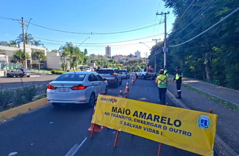 Semutran inicia ações do Maio Amarelo com foco na conscientização e segurança viária