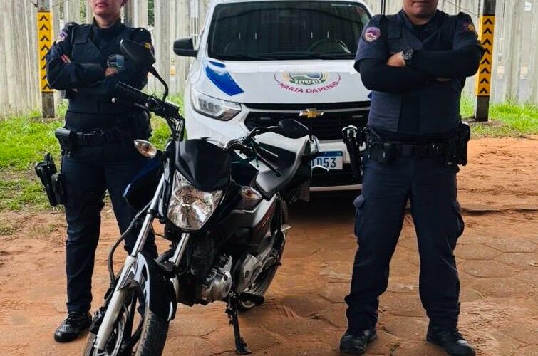 GCM apreende motocicleta provavelmente clonada com ajuda da Muralha Virtual