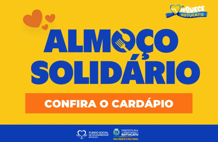 Almoço Solidário encerra campanha Aquece Botucatu neste domingo com atrações e gastronomia
