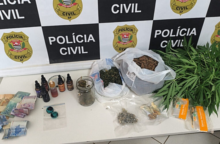 DISE apreende plantas de maconha, cogumelos e matérias para embalagem de drogas em Botucatu