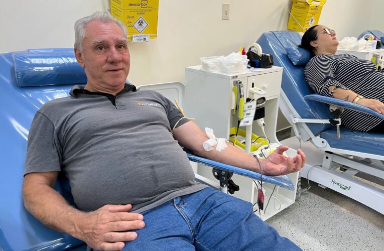 Colaboradores da Phenix Transportes participam de ação de doação de sangue no Hemocentro da Unesp
